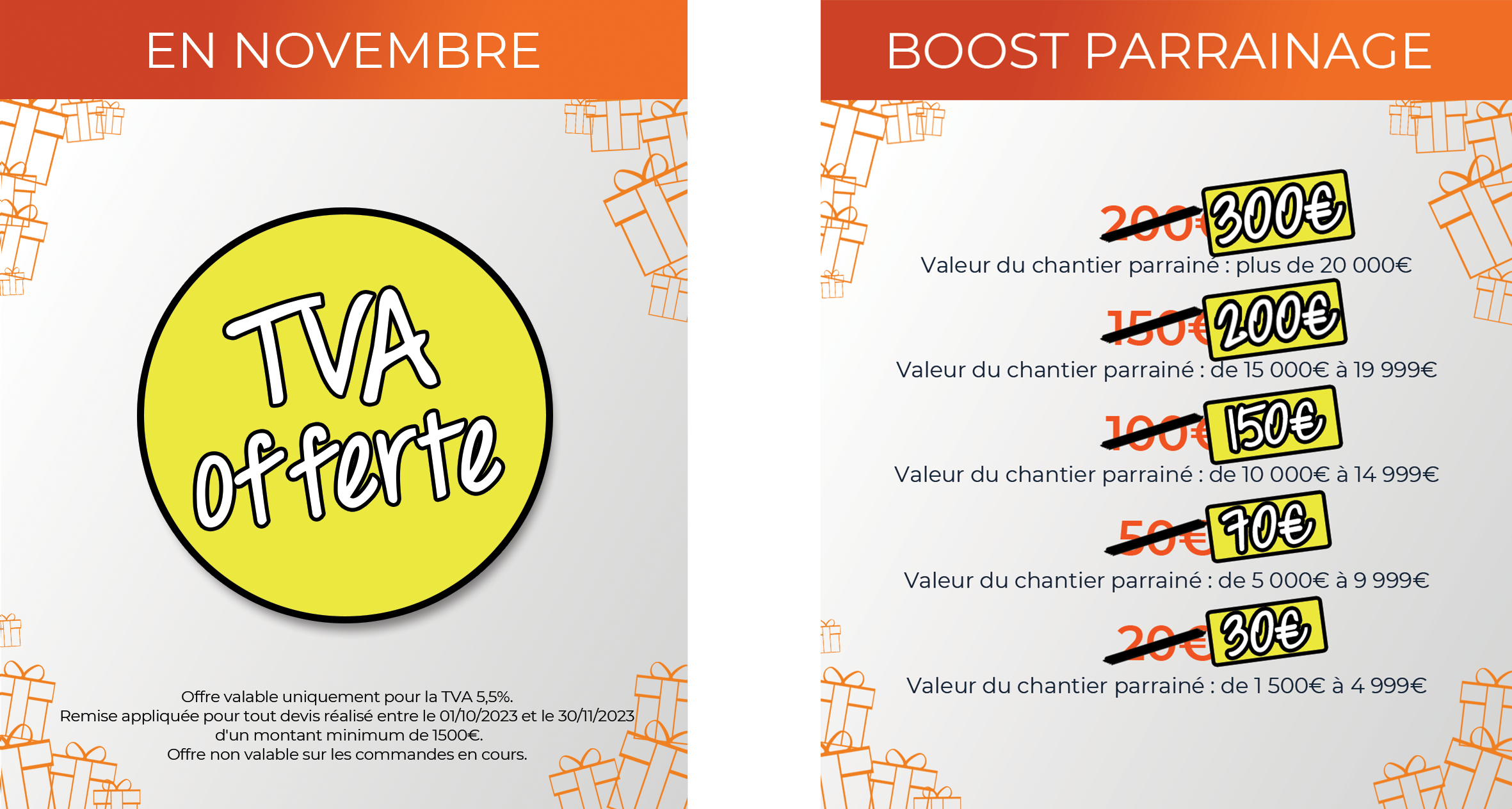 TVA offerte novembre