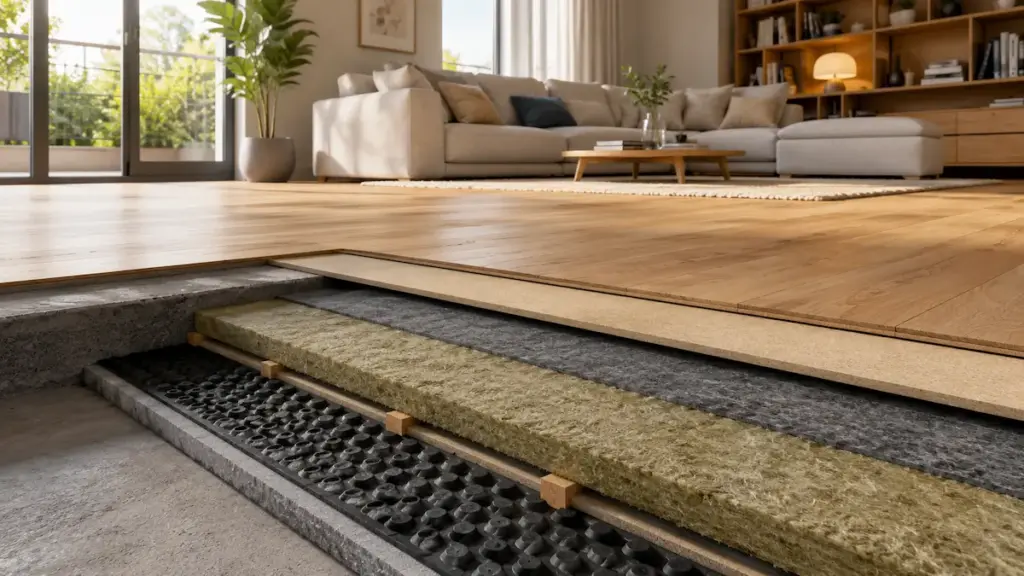 Isolation phonique au sol : quelles solutions pour retrouver la tranquillité ?